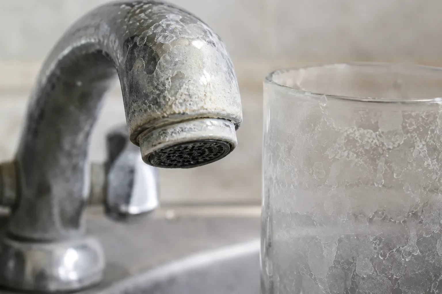hard water scale buildup in a St. Catharines home